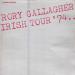 Gallagher ( Rory ) - Irish Tour 74
