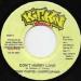 Tony Curtis / Christopher - Don T Hurry Love